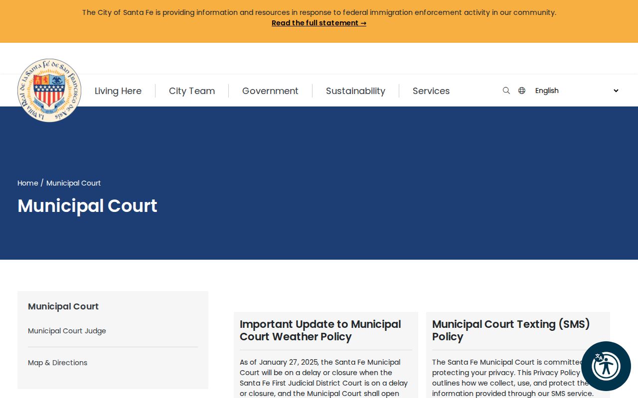 Santa Fe County traffic court records municipal court payment and contact route